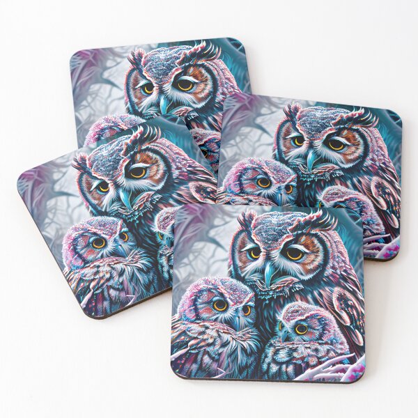 Item preview, Owls in the Snow designed and sold by Stacey Hallock.