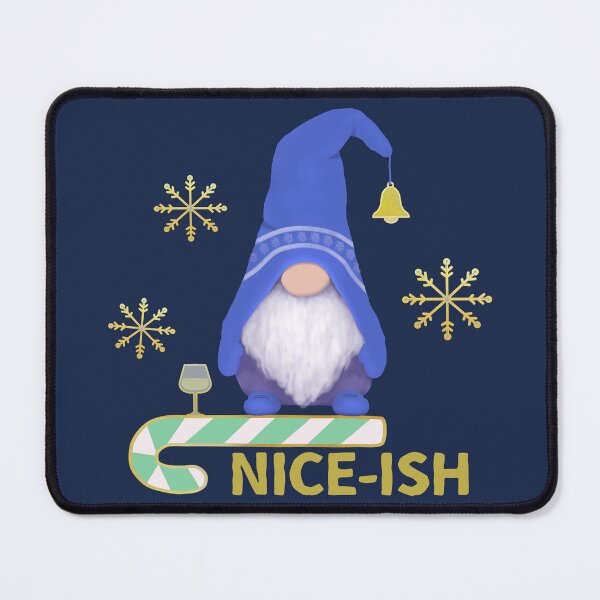 Item preview, Niceish Nice Naughty List Gnome Drawing - Merry Christmas Funny Gnome Naughty List designed and sold by ViewerEqualsPhoton.