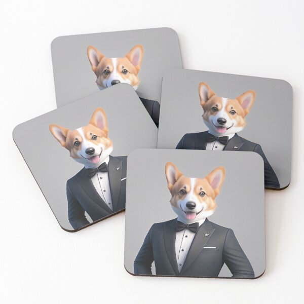 Item preview, Portrait of a dog in a Suit - Corgi designed and sold by Damitan.