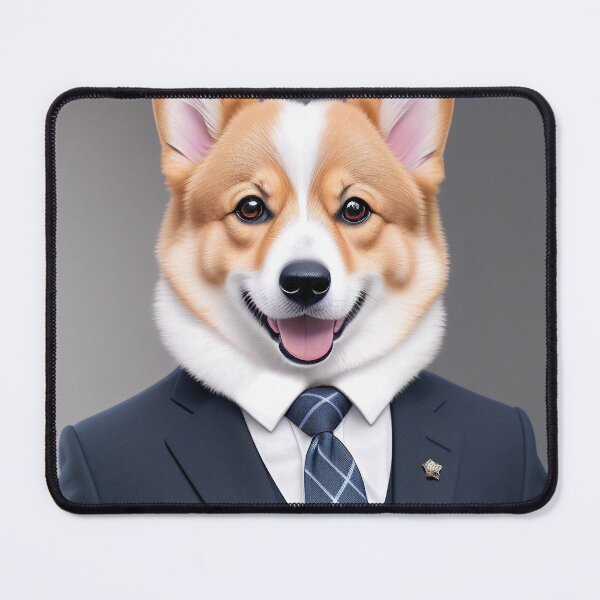 Item preview, Portrait of a dog in a Suit - Corgi designed and sold by Damitan.