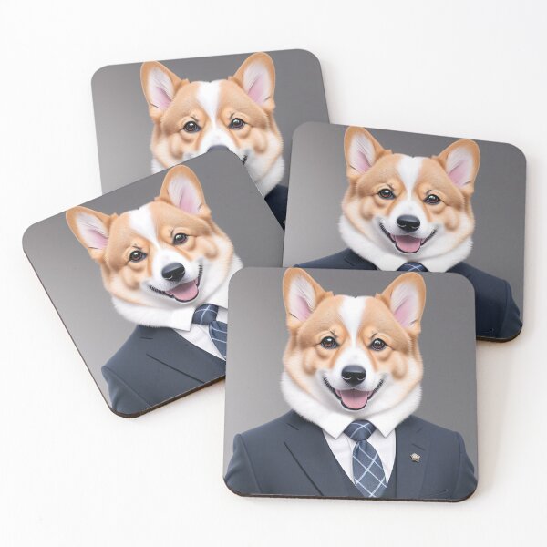 Item preview, Portrait of a dog in a Suit - Corgi designed and sold by Damitan.