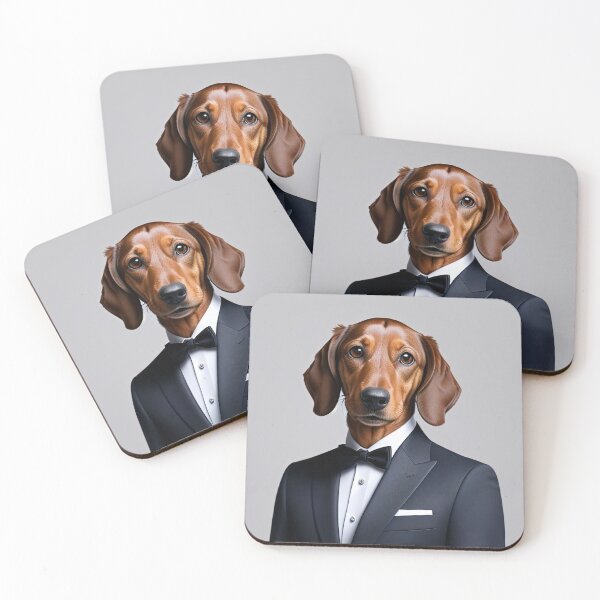 Item preview, Portrait of a dog in a Suit - Dachshund designed and sold by Damitan.