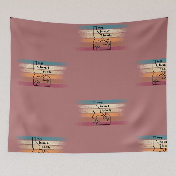Item preview, My heart beats in Idaho designed and sold by HooYooTeeTees.
