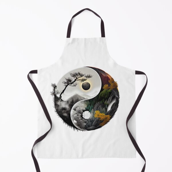 Item preview, Yin Yang Abstract Watercolor Artwork, Eastern Spiritual YinYang Prints designed and sold by SharpDream.