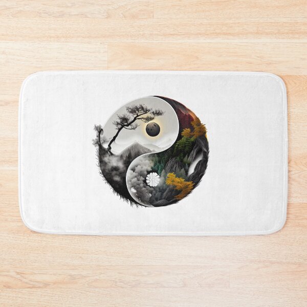Item preview, Yin Yang Abstract Watercolor Artwork, Eastern Spiritual YinYang Prints designed and sold by SharpDream.