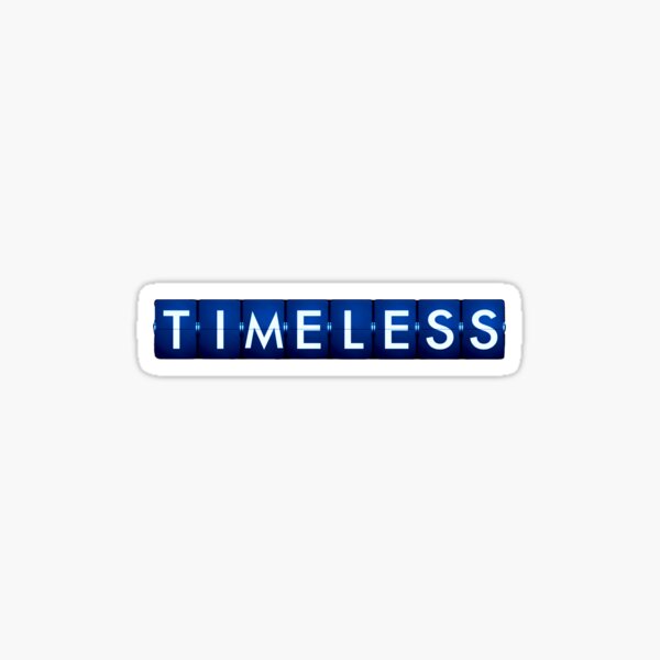 Timeless Logo (Blue) Sticker