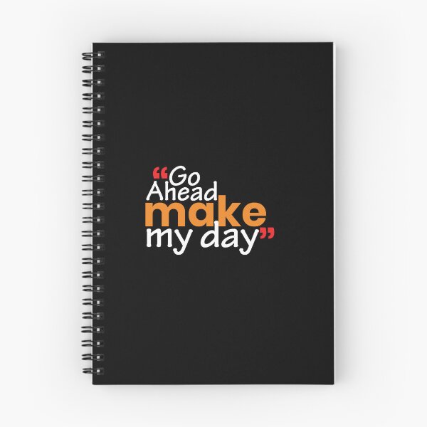 Item preview, Go Ahead make my day Typographic design for t-shirt, sticker designed and sold by ZengoClub.