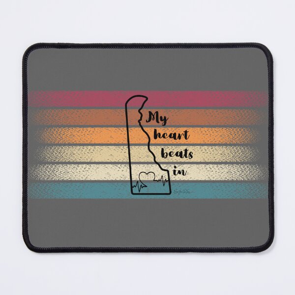 Item preview, My heart beats in Delaware designed and sold by HooYooTeeTees.