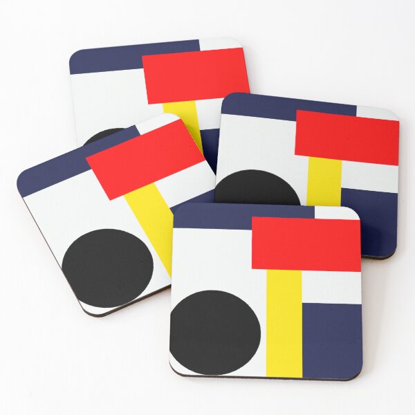 Item preview, Bauhaus style abstract composition  designed and sold by Thecolourwheel.
