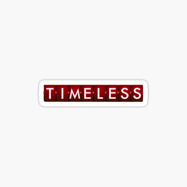 Timeless Logo (Red) Sticker