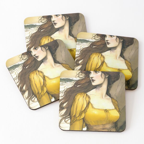 Item preview, Damsel Ophelia Touched By the Tempest Pre Raphaelite Inspired Medieval Maiden  designed and sold by CGSGraphics.