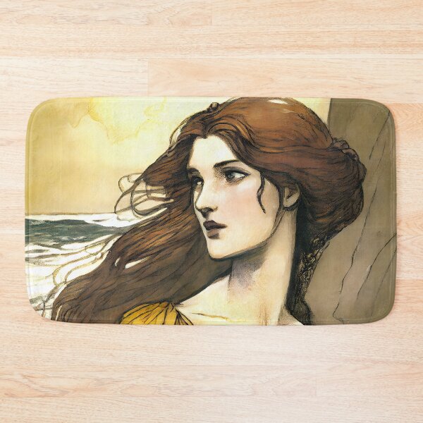 Item preview, Damsel Ophelia Touched By the Tempest Pre Raphaelite Inspired Medieval Maiden  designed and sold by CGSGraphics.