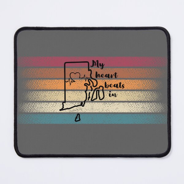Item preview, My heart beats in Rhode Island designed and sold by HooYooTeeTees.