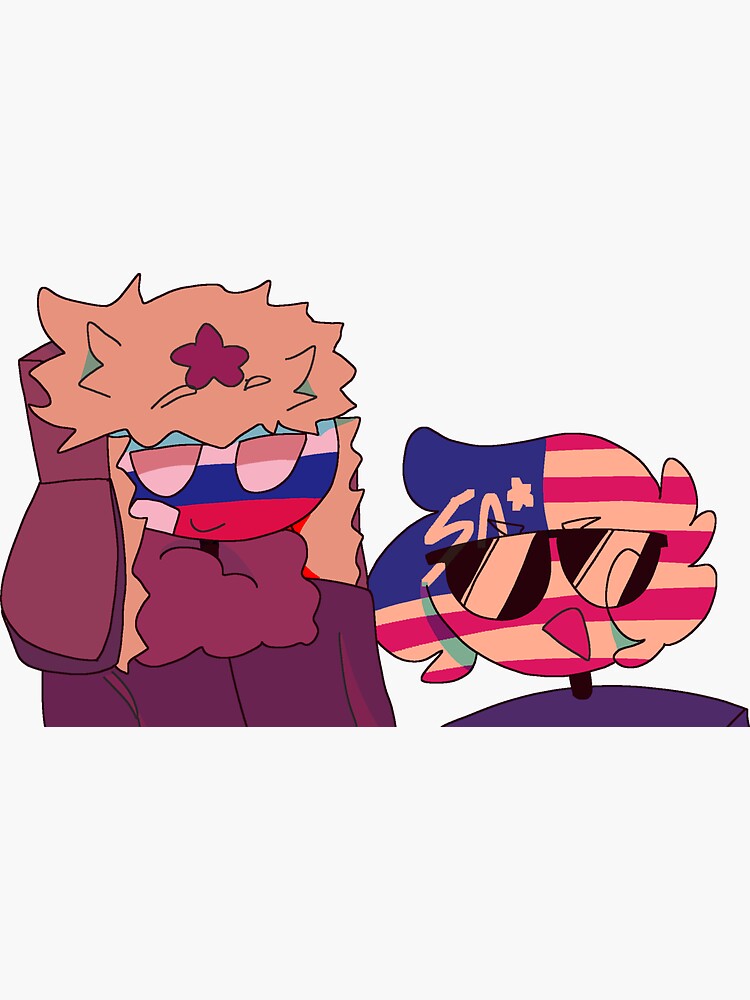 Countryhumans Russia/ Sticker Sticker for Sale by FlameonLeaf