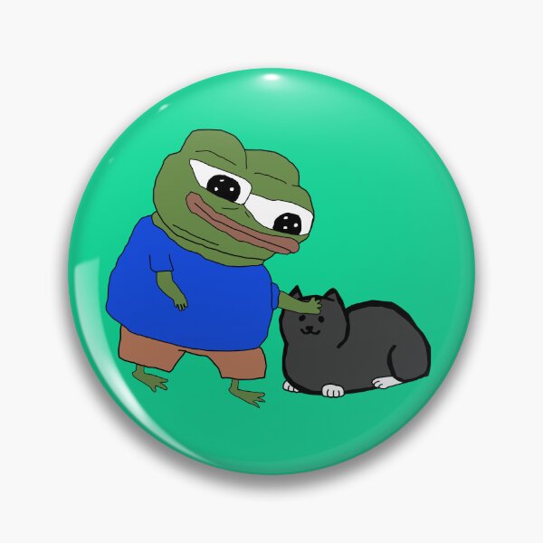 Item preview, Gatze streicheln or Pepe pets cat meme designed and sold by Pivial.