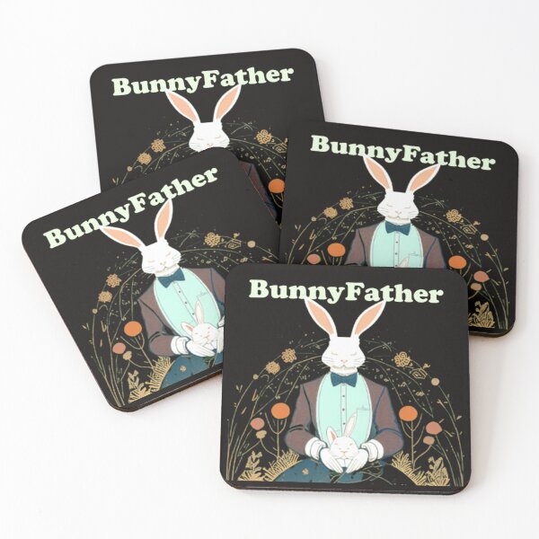 Item preview, Lazy bunnyfather dad T-Shirts for Sale, rabbit  cute pet lovers, designed and sold by Kevchu1616.