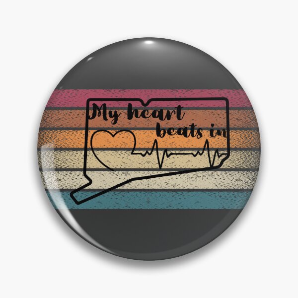 Item preview, My heart beats in Connecticut designed and sold by HooYooTeeTees.