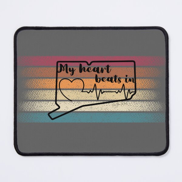 Item preview, My heart beats in Connecticut designed and sold by HooYooTeeTees.