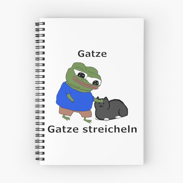 Item preview, Gatze streicheln or pepe pets cat meme (with text) designed and sold by Pivial.