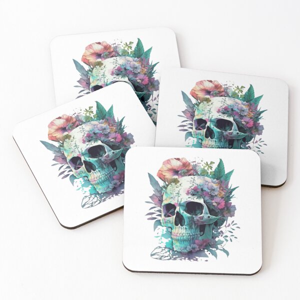 Item preview, Skull With Flowers designed and sold by Bo-Bros-Tees.