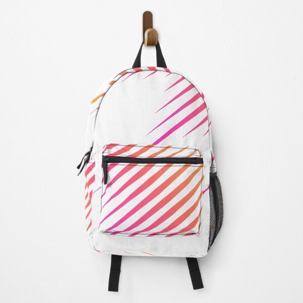 Item preview, Pink and Orange Soundwaves - White designed and sold by Timeknights.