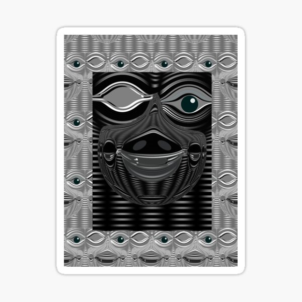 Item preview, Face off Psychedelic Portraits Modern Dodern Design designed and sold by Dodern.