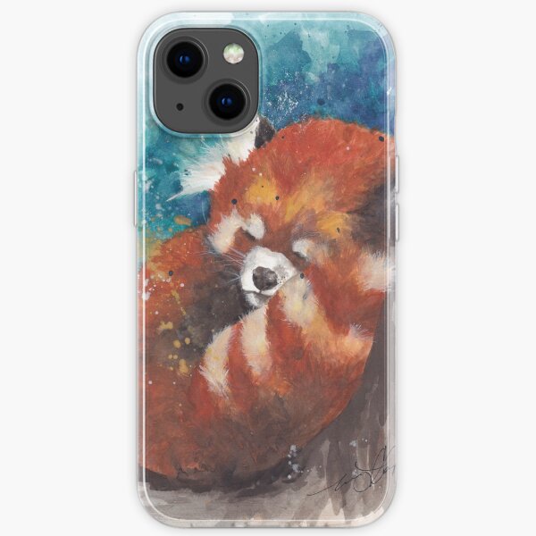 Red Panda Sleeping iPhone Soft Case