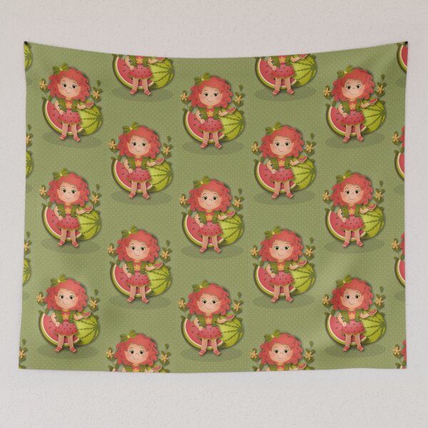 Item preview, Watermelon girl designed and sold by ArtCarollina.