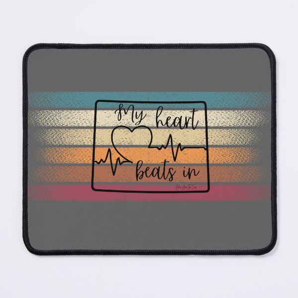 Item preview, My heart beats in Wyoming designed and sold by HooYooTeeTees.