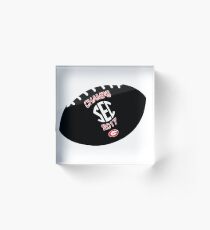 Bulldog SEC Champs Acrylic Block