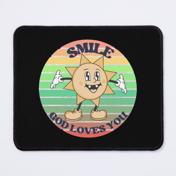 Item preview, Retro Smile God Loves You designed and sold by BeansHotTees.