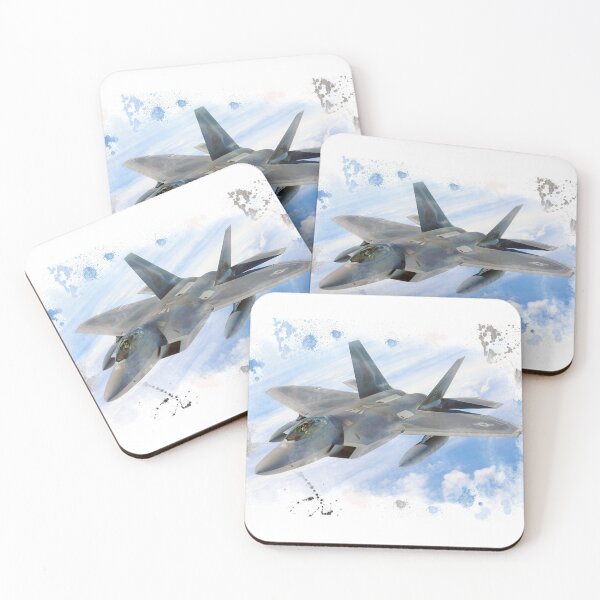 Item preview, F22 Raptor messy watercolour designed and sold by qlobba.