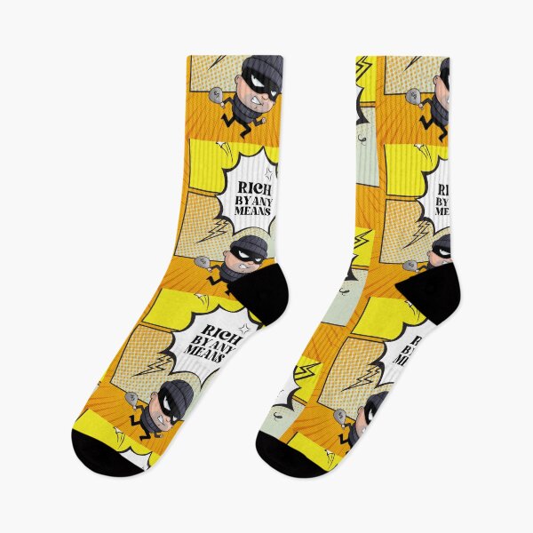 Item preview, Rich by Any Means Funny Burglar Comic Edition designed and sold by mkzmerch.
