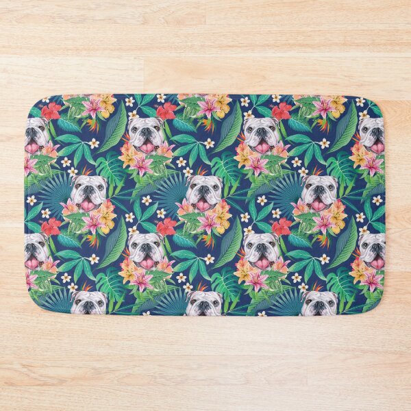 Item preview, Tropical White English British Bulldog 12 designed and sold by lulupetart.