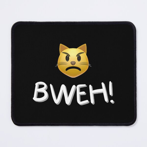 Item preview, Andrey Rublev Cat Emoji Bweh Tennis Meme (Dark) designed and sold by Mr-Pistachio.