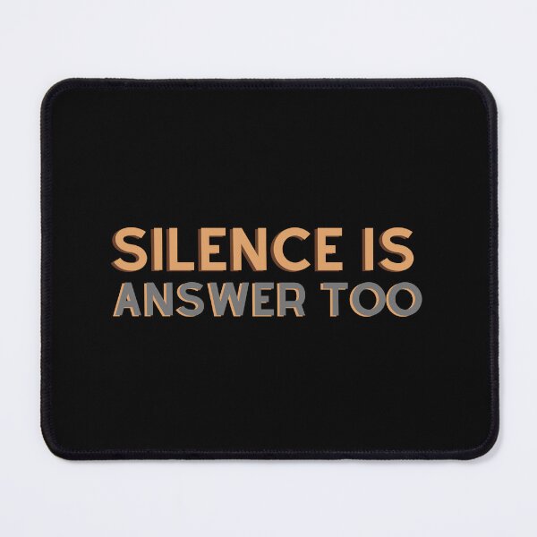 Aperçu de l'œuvre Le silence est aussi une réponse créée et vendue par Samcreate.