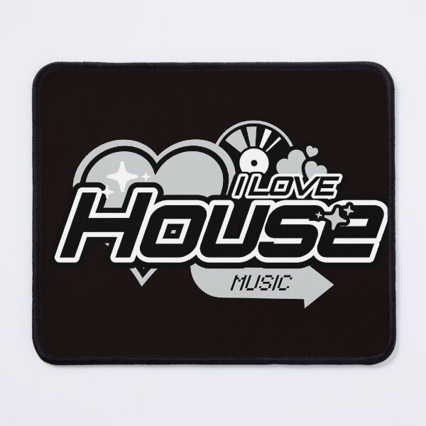 Item preview, HOUSE MUSIC  - I Love House Music Y2K (grey)  designed and sold by Discothreadz.