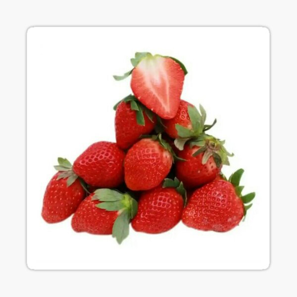 Strawberry Design Sticker