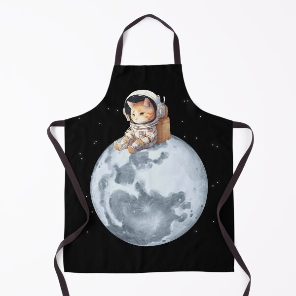 Item preview, Cat astronaut sitting on the moon designed and sold by SushiAnn.