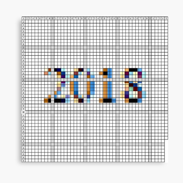 Happy New Year 2018! С Новым 2018 Годом! Canvas Print