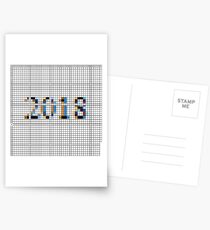 Happy New Year 2018! С Новым 2018 Годом! Postcards