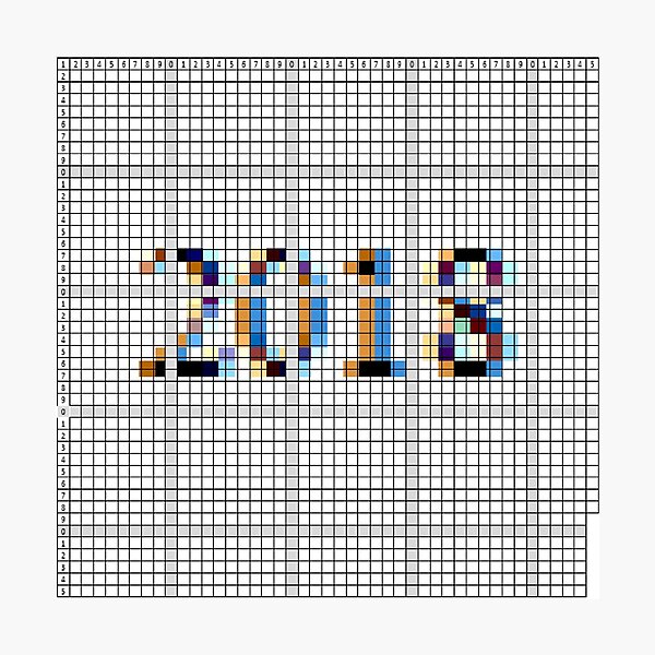 Happy New Year 2018! С Новым 2018 Годом! Photographic Print