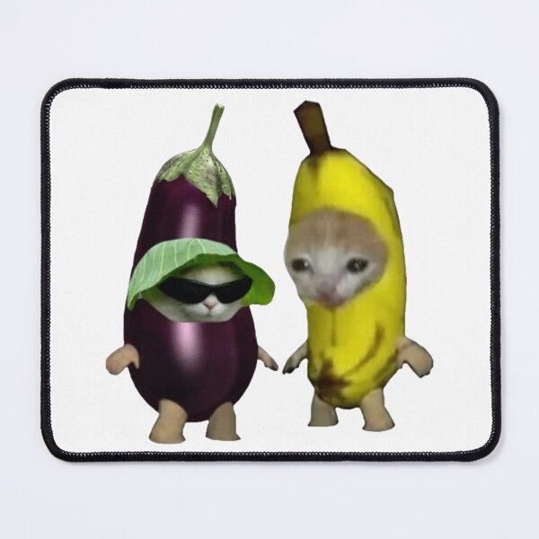 Item preview, Gato Banana And Gato Eggplant designed and sold by Mino Shop.