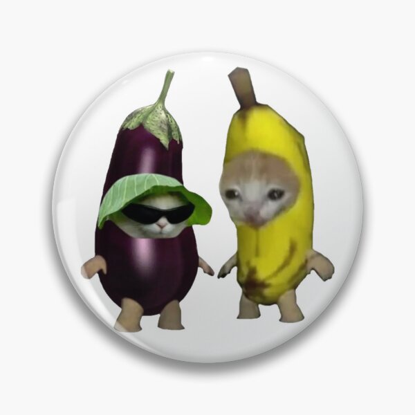 Aperçu de l'œuvre Gato Banane Et Gato Aubergine créée et vendue par Mino Shop.