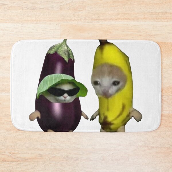 Item preview, Gato Banana And Gato Eggplant designed and sold by Mino Shop.