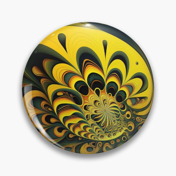 Item preview, Yellow Abstract Art in Psychedelic Colors designed and sold by WindCreation.
