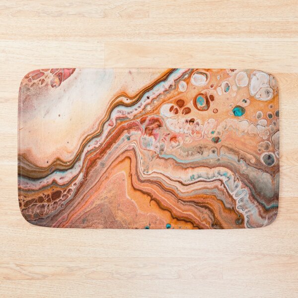 Item preview, Caramel Swirls 3  - Original Fluid Acrylic Abstract Painting designed and sold by lumino-one.