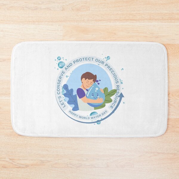 Item preview, Happy World Water Day, let's conserve and protect our precious resource designed and sold by aywchen.