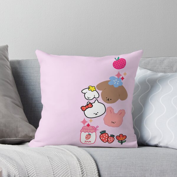 Item preview, Cute Kawaii Set fo cute dog cat   bunny funny Sweet animals flower star jam apple designed and sold by UnloveToy10.