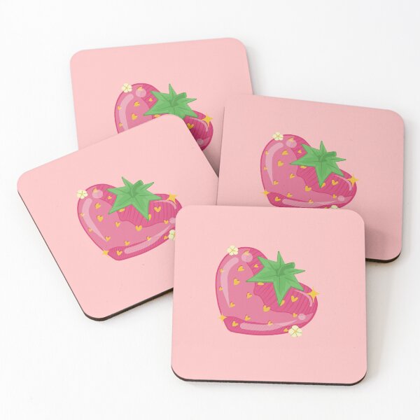 Item preview, Cartoon Strawberry Heart sticker  designed and sold by Abyssalbee.
